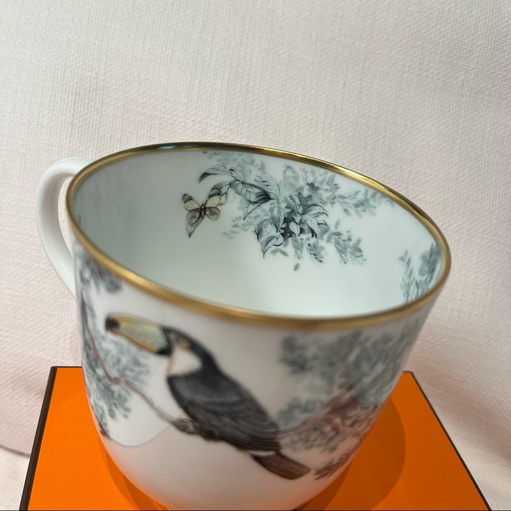 NEW Hermes Carnets d’Equateur Bird Porcelain Mug 14oz - Picture 5 of 10